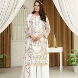 WOMEN'S-3 PIECE EMBROIDERY Chiffon | B-1742