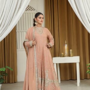 WOMEN'S-3 PIECE EMBROIDERY Chiffon | B-1771