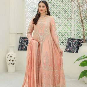 WOMEN'S-3 PIECE EMBROIDERY Chiffon | B-1757