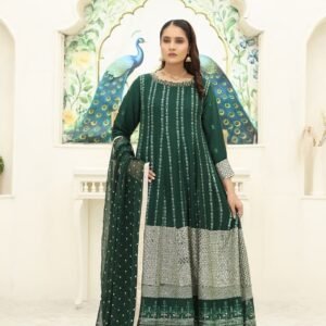 WOMEN'S-3 PIECE EMBROIDERY Chiffon | B-1688